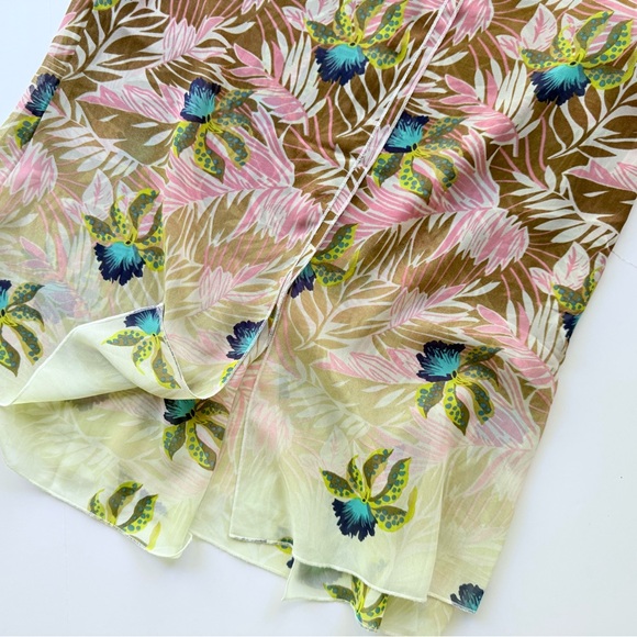 CAbi Tropical Orchid Print Ombré Gradient Print Top Size S - Picture 7 of 12